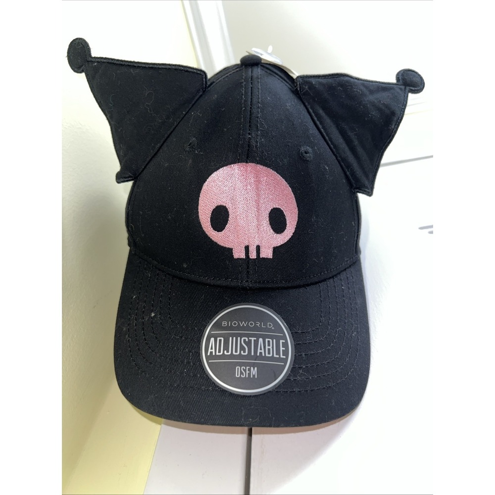 Bioworld X Sanrio Kuromi Cosplay Raglan Hat-  Kawaii Anime Hello Kitty